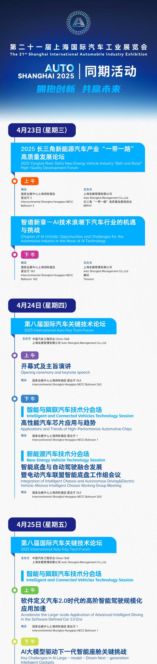 上海汽车会展中心近期展会／上海汽车展会时间